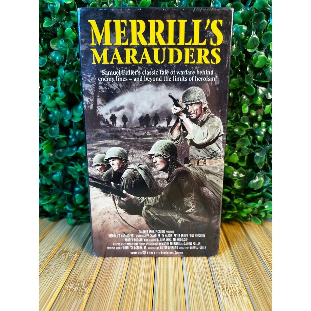 Vintage Merrill's Marauders VHS New Sealed in Package 1993 WW2 Film Collector